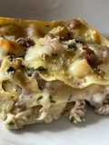 White Lasagna with Sausage and Porcini Mushrooms