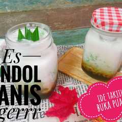 A picture of Es cendol homemade.