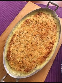 Una foto de Pastel de bacalao y salmón, muy sano