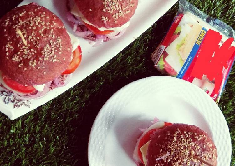 How to Make Super Quick Homemade Beetroot buns burger