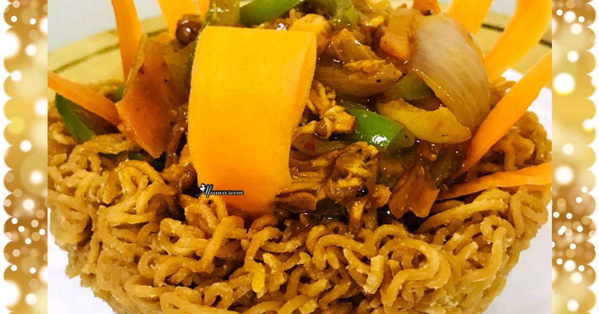Homemade Ching’s Chinese basket noodles Recipe by DROOLSOME MORSEL BY