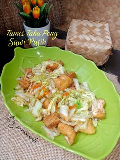 Foto resep Tumis Tahu Pong Sawi Putih