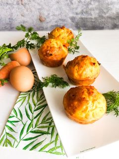 Foto de Muffins de Bacon e Legumes