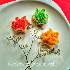 A picture of Rainbow cold sandwich.