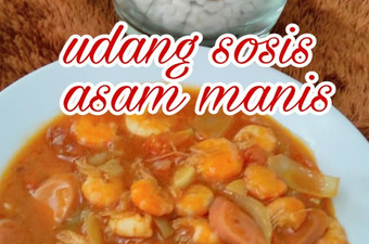 Resep 581. Udang sosis asam manis Ekonomis Untuk Jualan