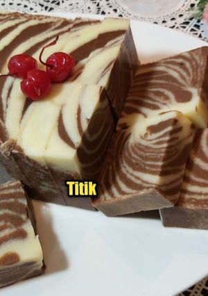 Foto resep PUDING ZEBRA TAKARAN SENDOK & GELAS, ANTI GAGAL