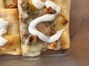 A picture of chicken flatbread