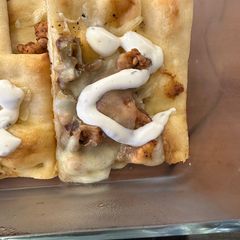 A picture of BBQ Ranch Chicken Flatbread.