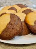 Galletas de mantequilla bicolor