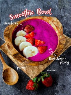 Foto resep Smoothie Bowl Buah Naga