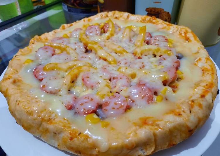 Pizza teflon enaakk simple no gagal