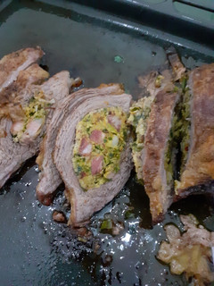 Una foto de Carne rellena al horno