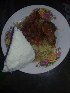 A picture of Beef cabbage stew.