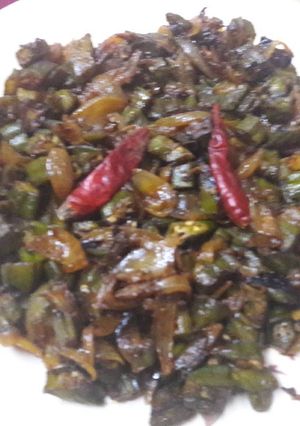 A picture of Kali karari ki Bhindi.