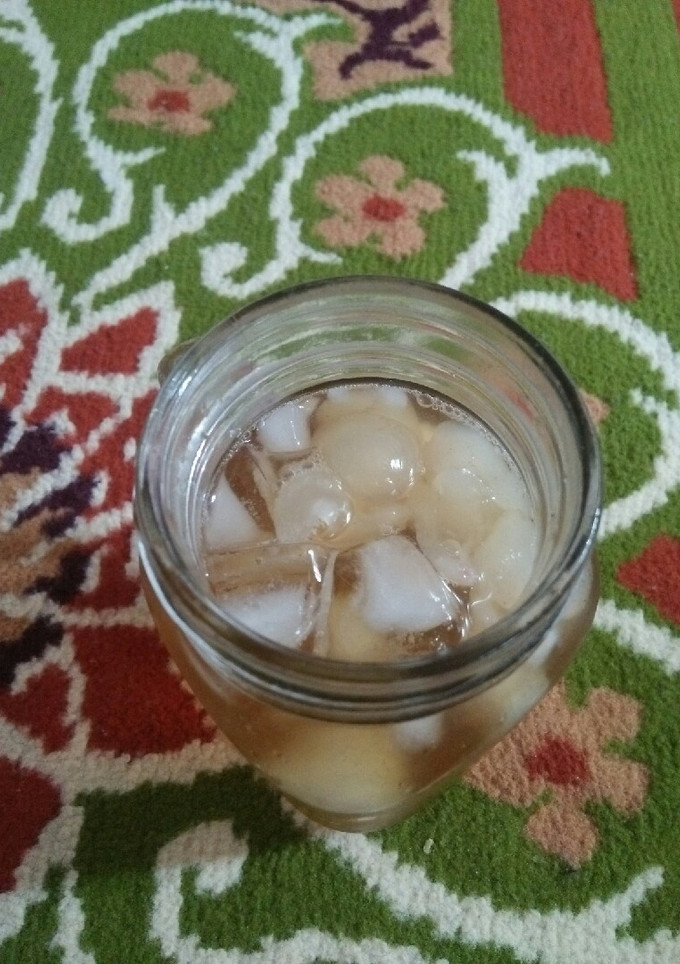 Foto resep Es Teh Lemon Kelengkeng