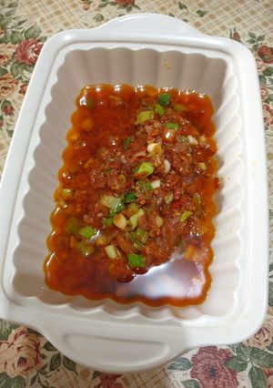 Foto resep Sambel terasi daun bawang matang