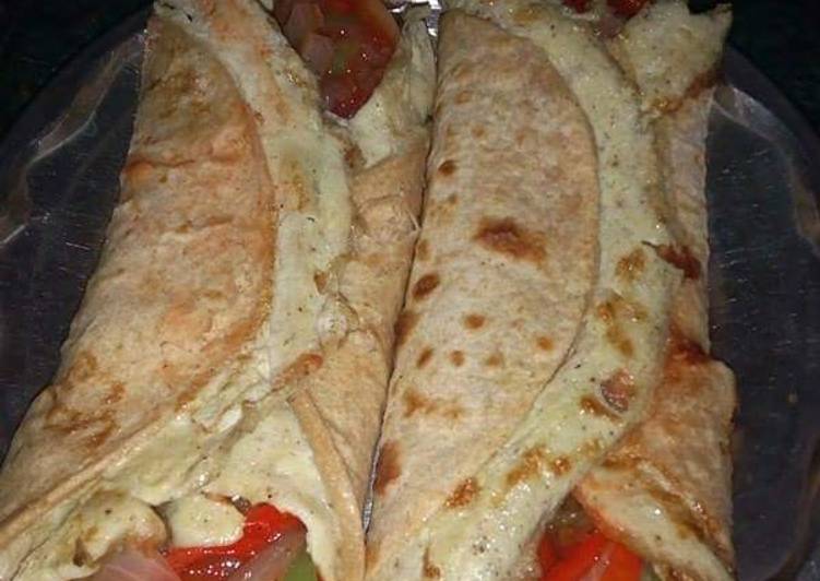 Steps to Make Super Quick Homemade Egg Chapati Rolls (Kid&#39;s Favourite)