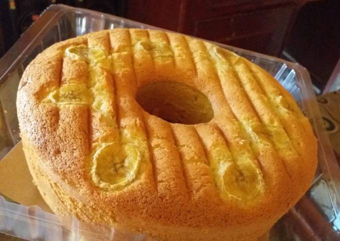 Bagaimana cara buat #3. Banana cake  gurih