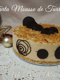 Una foto de Tarta mousse de turrón