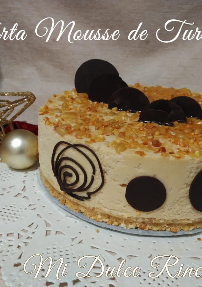 Una foto de Tarta mousse de turrón