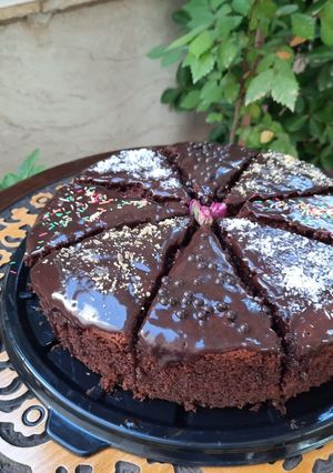 عکسی از دستور کیک کاکائویی خیلی خوشمزه