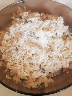Una foto de Risotto de setas vegano