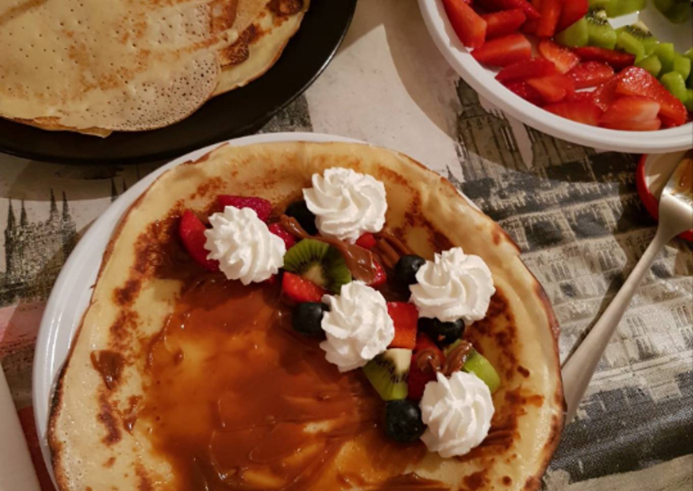 Crepes o panqueques muy fáciles