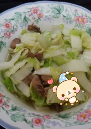 Foto resep Sawi Putih oseng ati