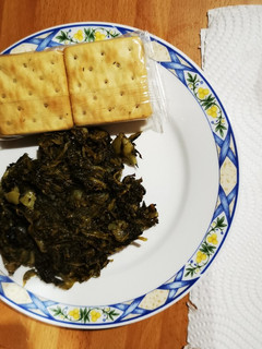 Una foto de Espinacas con patatas gluten free