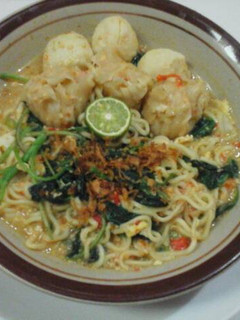 Foto resep Mie kuah bayam siomay