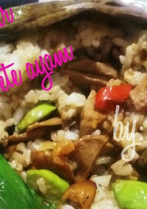 Foto resep Nasi bakar ati pete ayam