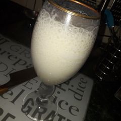 A picture of Homemade banana milkshake.