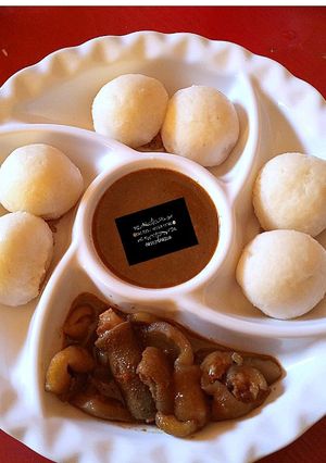 A picture of Mini rice tuwo.