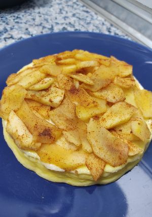 Una foto de Tarta de manzana y yogur
