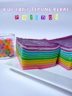 Foto resep Kue Lapis Tepung Beras Pelangi