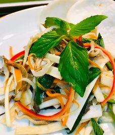 gỏi củ hủ dừa