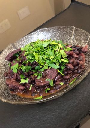 Una foto de Porotos negros