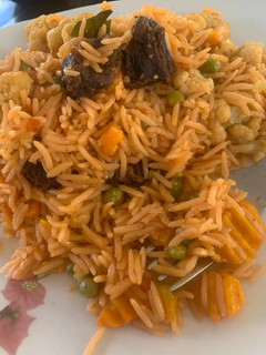 Jallof rice with veggies ainihin hoton girkin