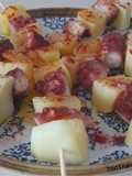 Brochetas de pulpo a la gallega
