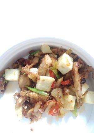 Foto resep Oseng Putih Telur & Ayam Suwir Magic Com Anak Kos