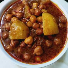 Aloo chane ki sabzi A picture of Aloo chane ki sabzi.