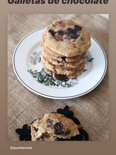 Una foto de Galletas crujientes de chocolate