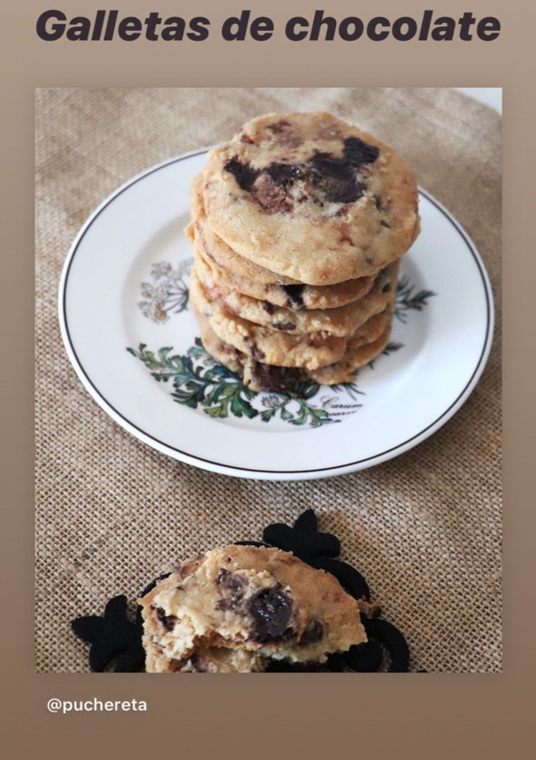 Una foto de Galletas crujientes de chocolate