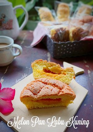 Foto resep Roti Manis Labu Kuning (autolisis+ boiled sponge dough)