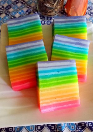 Foto resep Lapis Rainbow