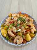 กุ้งผัดเปรี้ยวหวาน