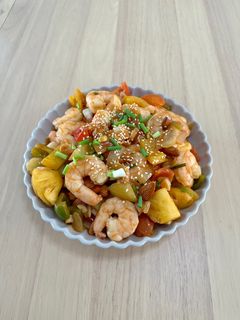 รูปของ กุ้งผัดเปรี้ยวหวาน