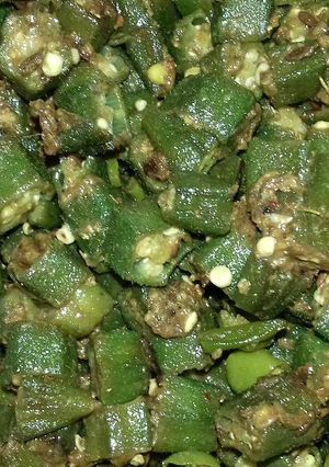 A picture of Masala Lady fingar ki sabji (bhindi).
