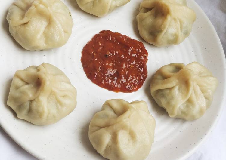 Steps to Prepare Super Quick Homemade Spinach Momos