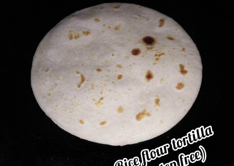 Recipe of Favorite Rice flour tortilla (gluten free)